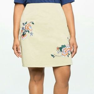 NWT Eloquii Embroidered Skirt Size 18